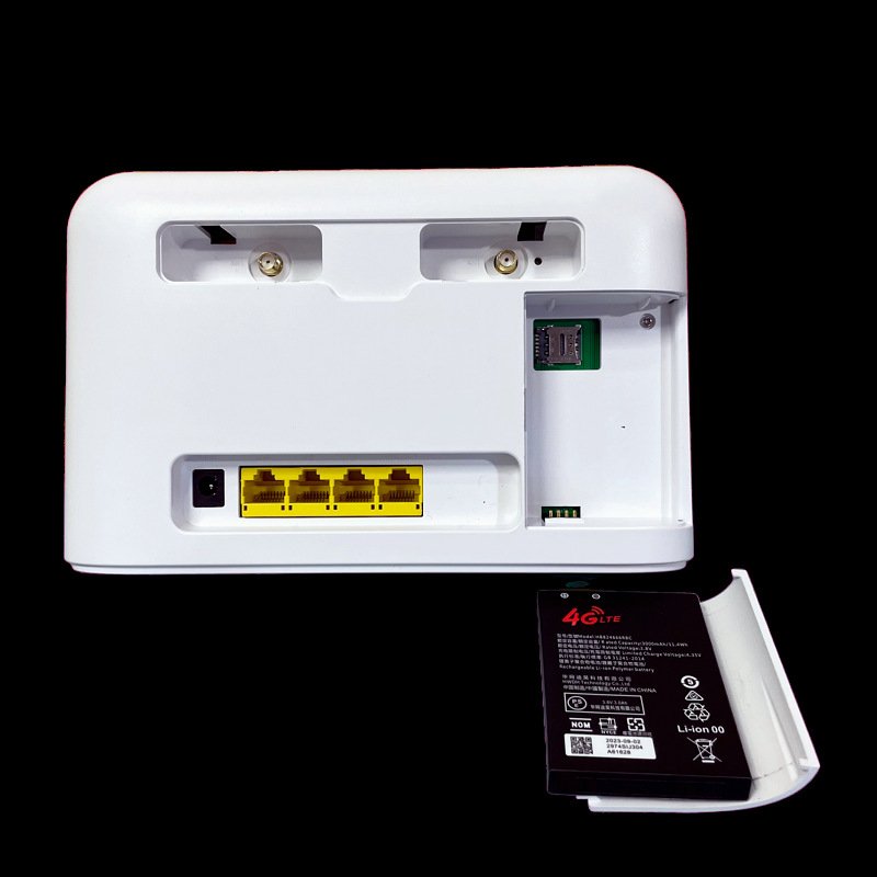 OEM B612 Pro 4G LTE CPE Router OpenWRT SIM Card Slot 3000mAh Battery VPN RJ45 Ports External Antennas CAT4 Routeur WiFi 4G